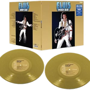 FTD Vinyl - Elvis Moody Blue 2-LP Gold Sparkle Vinyl Edition