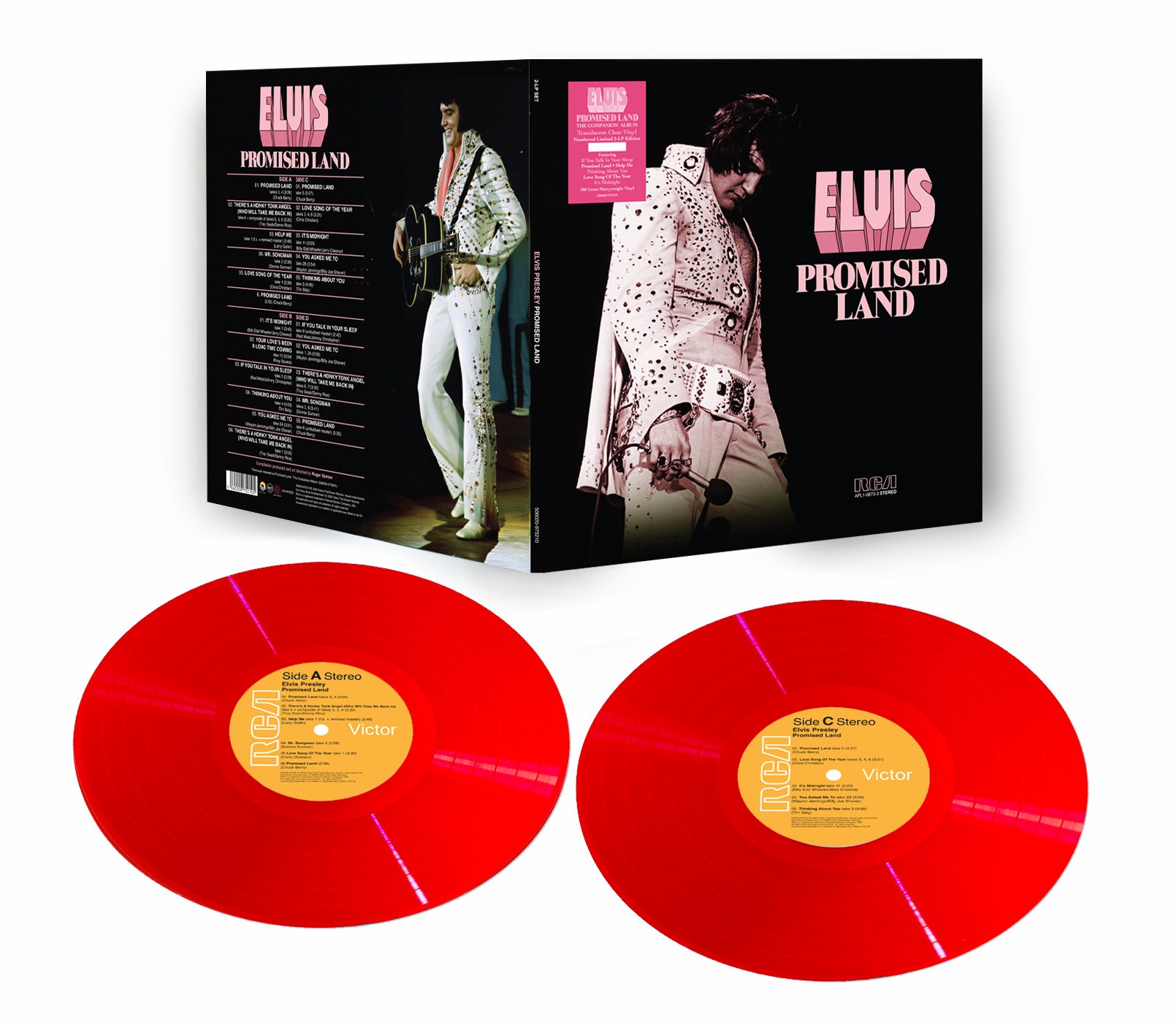 FTD Vinyl – Elvis Promised Land 2 LP Red Vinyl Set 180g Ltd Edition Numbered