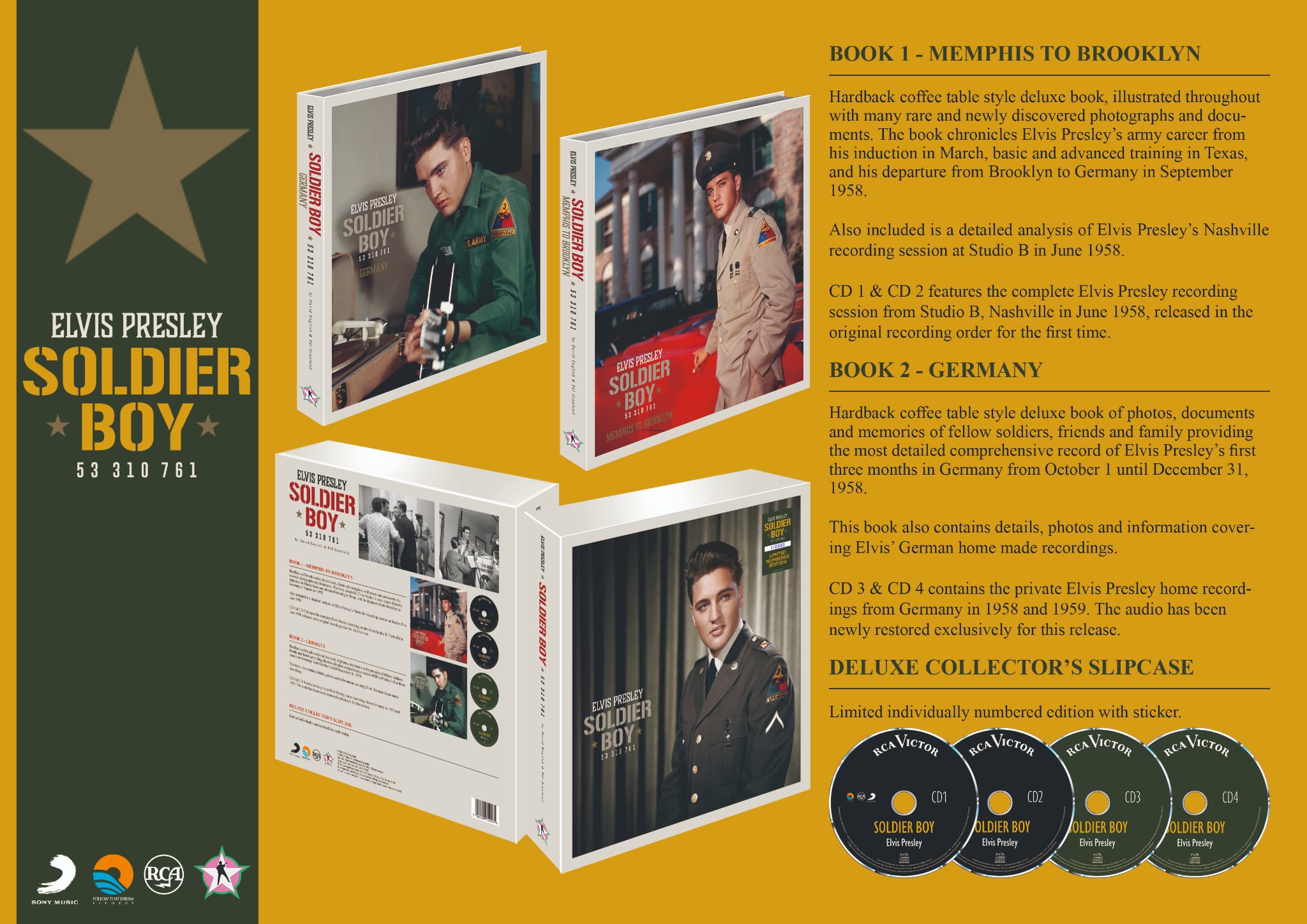 Box Set Ftd Elvis Presley Soldier Boy 53 310 761 4 Cds/2 Books - Image 2