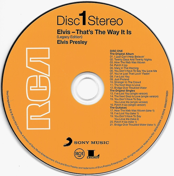 Cd Elvis Presley That's the Way It Is Legacy Edition (Novo e Lacrado) - Image 2
