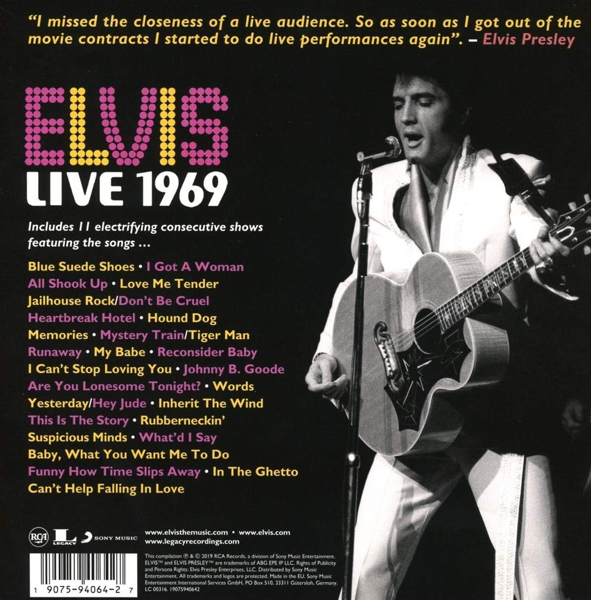 Box Set 11 CD Elvis Live 1969 (Novo e Lacrado) - Image 5