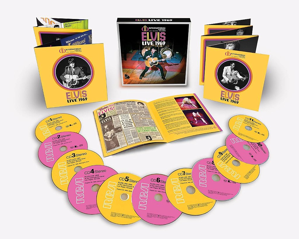 Box Set 11 CD Elvis Live 1969 (Novo e Lacrado)