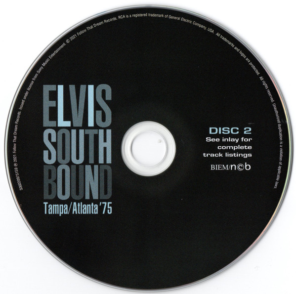 Cd Ftd 5” 2 Cd Set Elvis Presley South Bound - Image 3