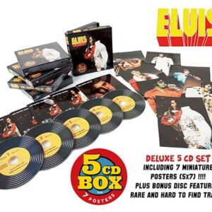 Box Set 5 Cd Elvis Presley 100 Super Rocks (Novo e Lacrado)